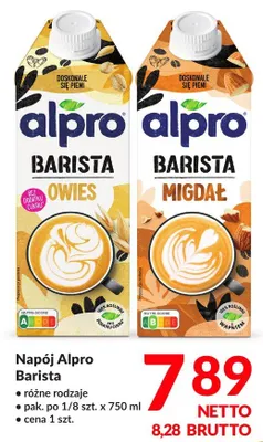 Napój Alpro Barista różne rodzaje promocja w Makro
