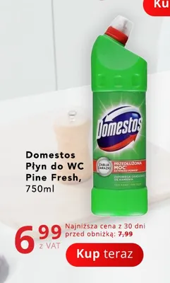 Płyn do WC Domestos Pine Fresh promocja w Poczta Polska