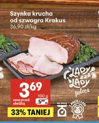 Szynka krucha od szwagra Krakus promocja w Delikatesy Centrum