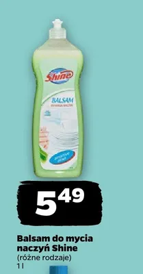 Balsam do mycia naczyń Shine Sensitive Aloe promocja w Netto