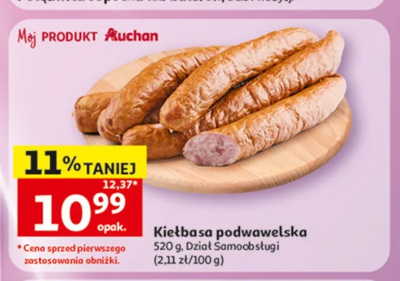 Kiełbasa śląska promocja w Auchan