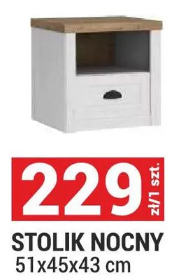 Stolik nocny promocja w Merkury Market