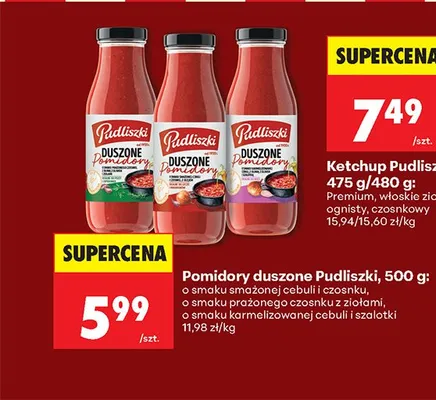 Pomidory duszone o smaku smażonej cebuli i czosnku promocja w Biedronka