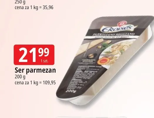 Ser parmezan Les Croisés promocja w Leclerc
