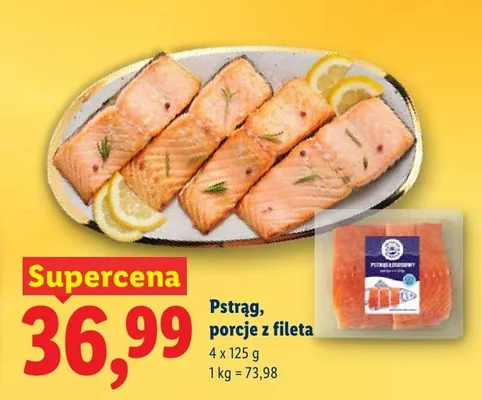 Pstrąg, porcje z fileta promocja w Lidl