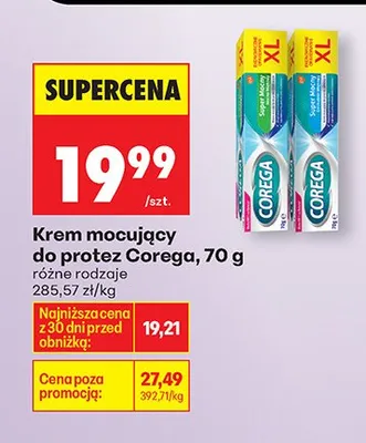 Krem mocujący do protez, różne rodzaje promocja w Biedronka