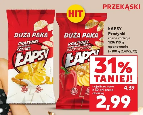 Chipsy prażynki klasyczne promocja w Kaufland