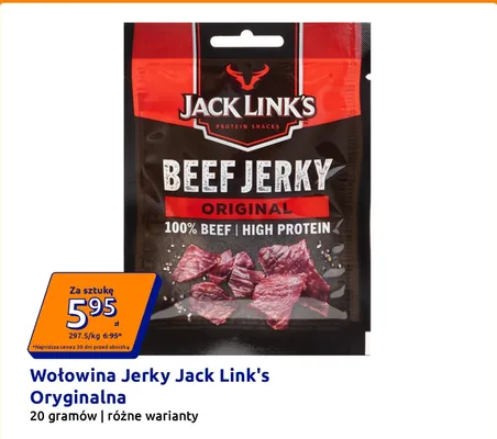 Wołowina Jerky Jack Link's Oryginalna promocja w Action