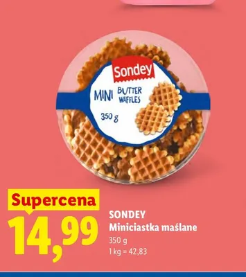Miniciastka maślane Sondey promocja w Lidl