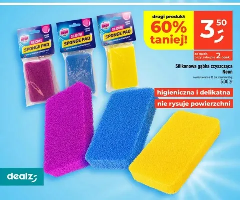 Silikonowa gąbka czyszcząca Neon promocja w Dealz