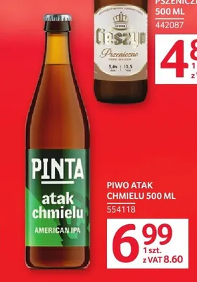 Piwo Pinta Atak Chmielu American IPA promocja w Selgros