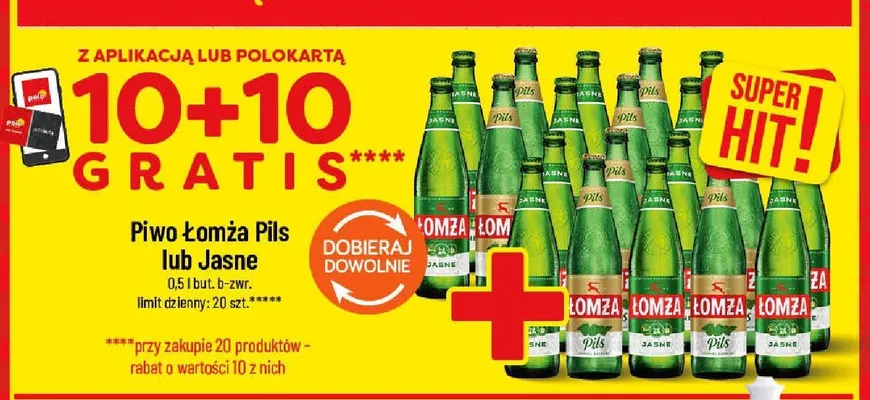 Piwo Łomża Pils promocja w POLOmarket