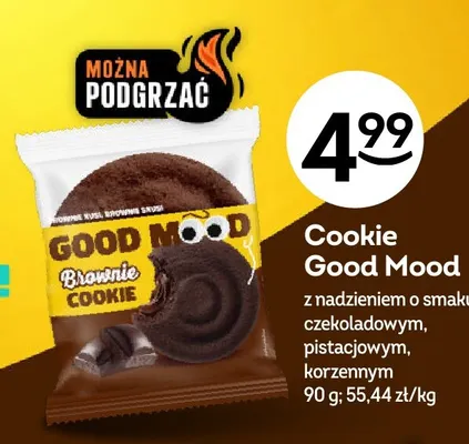 Cookie Good Mood z nadzieniem o smaku pistacjowym promocja w Żabka