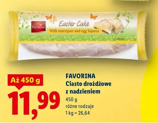 Ciasto drożdżowe z nadzieniem różne rodzaje promocja w Lidl