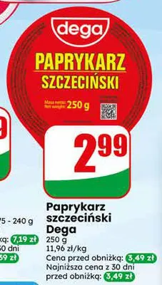 Paprykarz szczeciński Dega promocja w Dino