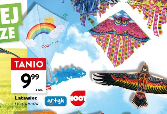 Latawiec mix wzorów promocja w Intermarche