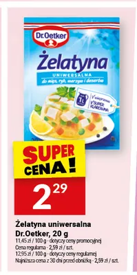 Żelatyna uniwersalna Dr. Oetker promocja w Twój Market
