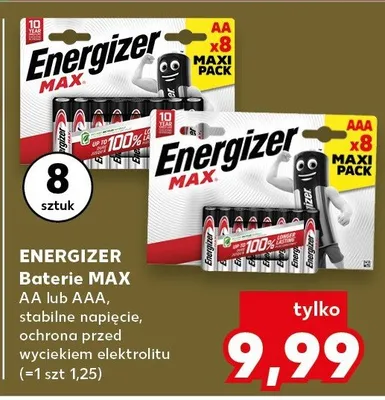Baterie MAX AAA Energizer promocja w Kaufland