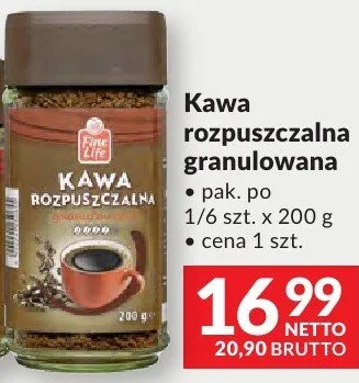 Kawa rozpuszczalna granulowana Fine Life promocja w Makro