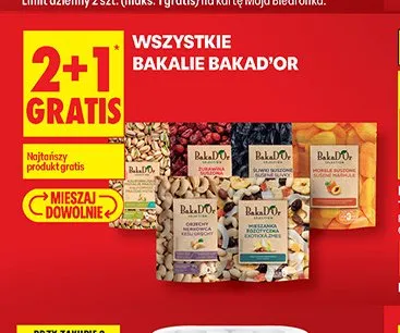Żurawina suszona Bakad'Or promocja w Biedronka