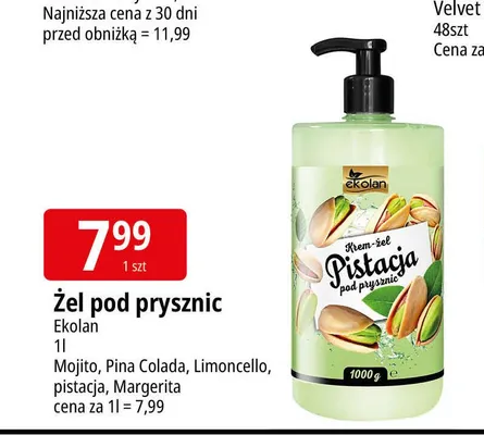 Żel pod prysznic Ekolan Limoncello promocja w Leclerc