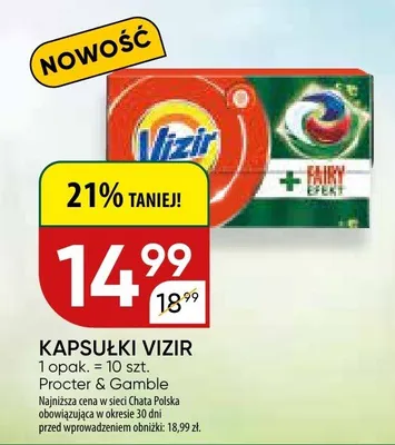 Kapsułki vizir promocja w Chata Polska
