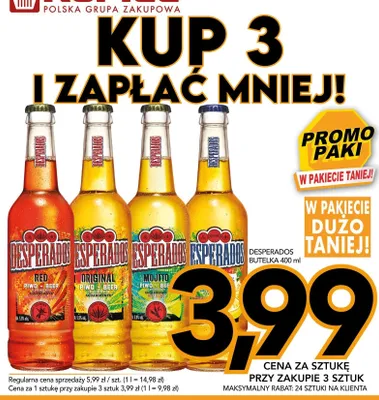 Piwo Desperados Red promocja w Kupiec