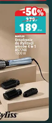 Urządzenie do stylizacji włosów 4 w 1 AS774E BaByliss promocja w Biedronka