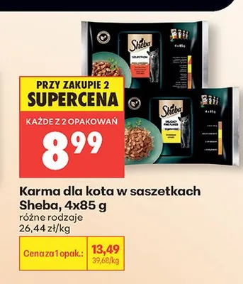 Karma dla kota w saszetkach Sheba promocja w Biedronka