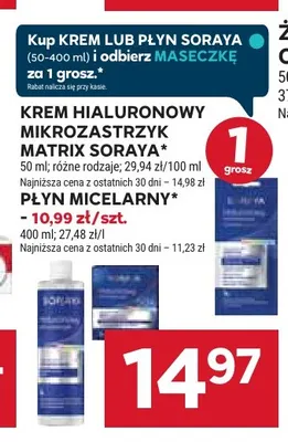 Krem hialuronowy mikrozastrzyk Matrix Soraya promocja w Stokrotka