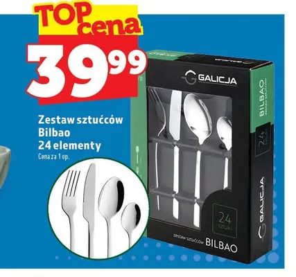 Zestaw sztućców Bilbao 24 elementy Galicja promocja w TOPAZ