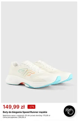 Buty do biegania Speed Runner męskie 4F promocja w 4F
