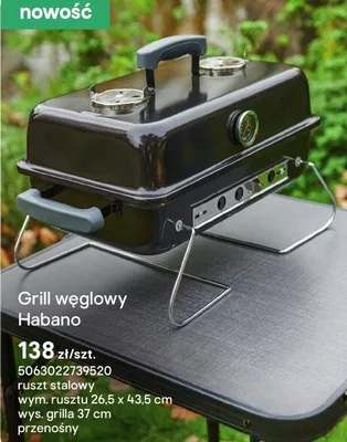 Grill węglowy barron promocja w Castorama