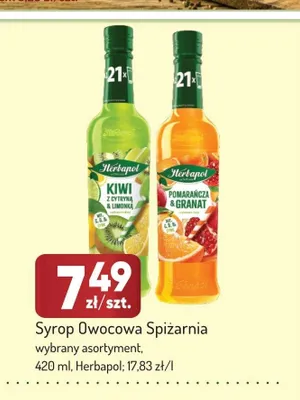 Syrop Kiwi z cytryną & limonką Owocowa Spiżarnia Herbapol promocja w Avita