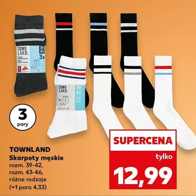 Skarpety męskie Townland promocja w Kaufland