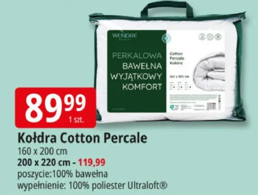 Kołdra Cotton Percale promocja w Leclerc