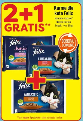 Karma dla kota Felix wybrane rodzaje promocja w POLOmarket