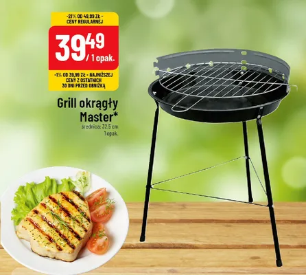 Grill okrągły Master promocja w POLOmarket