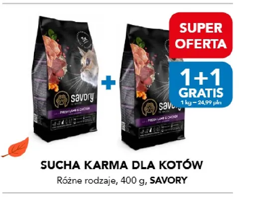 Sucha karma dla kotów Savory promocja w Aquael zoo