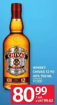 Whisky Chivas 12 YO 40% 700 ML promocja w Selgros