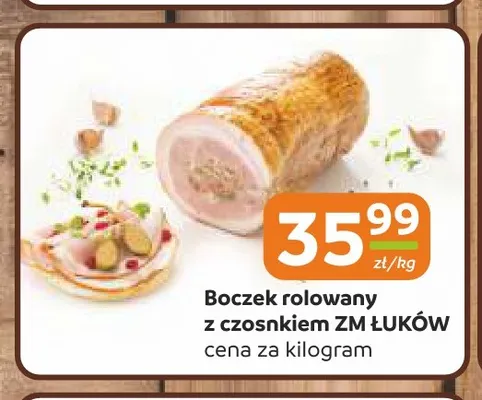 Boczek rolowany z czosnkiem ZM Łuków promocja w Gama