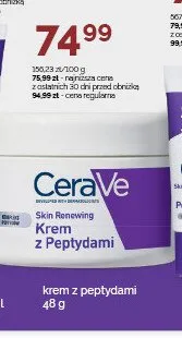 Krem z peptydami Skin Renewing CeraVe promocja w Super-Pharm