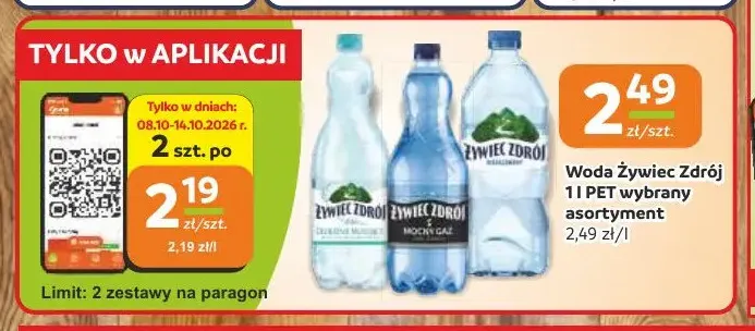 Woda Żywiec Zdrój promocja w Gama