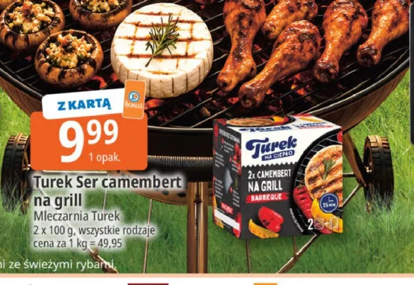Ser camembert na grill Mleczarnia Turek promocja w Leclerc