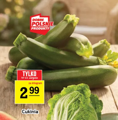 Cukinia polska promocja w Gram Market
