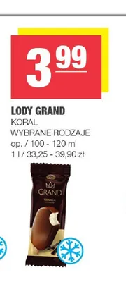 Lody Grand Koral promocja w SPAR