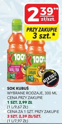 Sok Kubuś promocja w Top Market