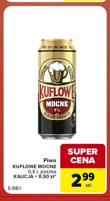 Piwo Kuflowe Mocne promocja w Carrefour Market