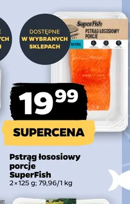 Pstrąg łososiowy porcje SuperFish 2-pak 125 g promocja w Netto