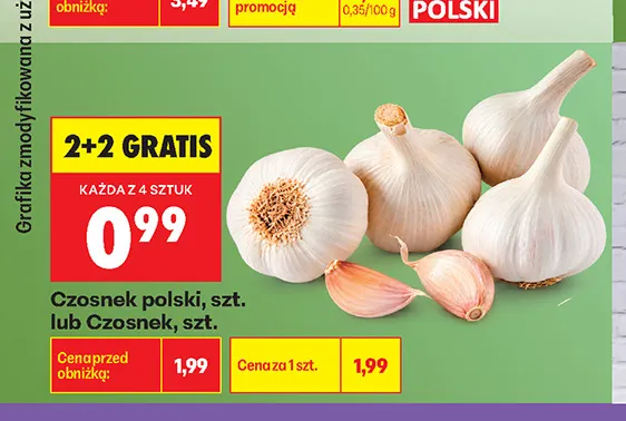 Czosnek polski promocja w Biedronka